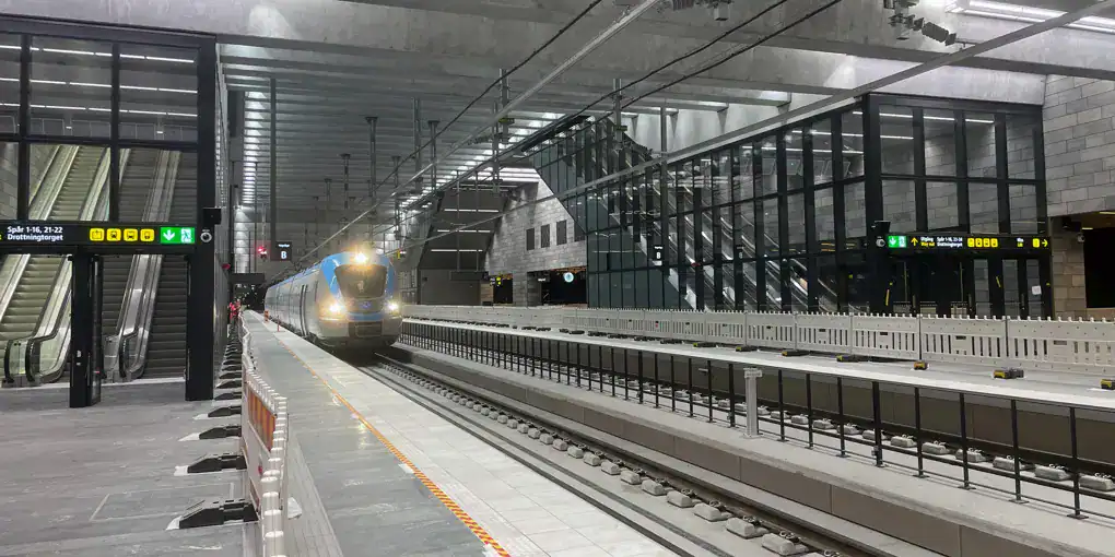 Första persontåget testat i Västlänken inför trafikstart