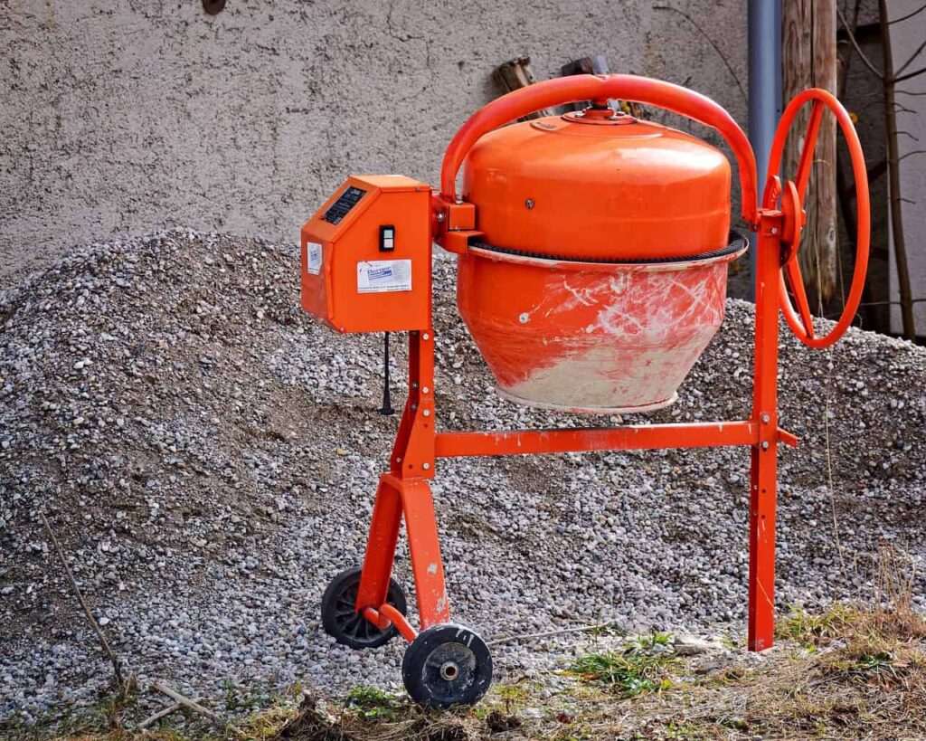 Stockbild inom byggprojekt: work, craft, concrete mixer