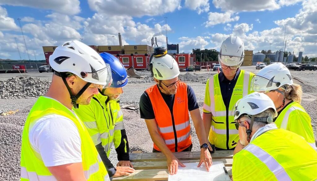 Premiärlastning på Norrköpings Hamns nya kaj Foto: Norrköpings hamn